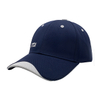 Navy Pique Polyester Two-Tone Sport 6 Panel Structured Baseball Cap