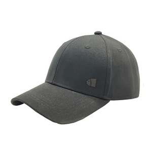 Dark Grey Pigment Washed Cotton 6 Panel Basic Dad Cap