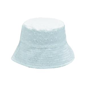 Eyelet Embroidery Cotton Bucket Hat