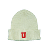 Light Blue Cuffed Knit Beanie Hat