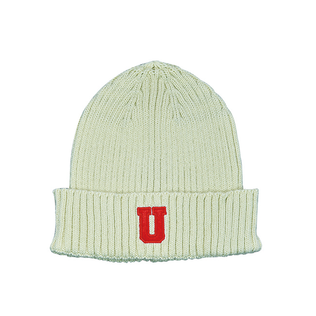 Light Blue Cuffed Knit Beanie Hat