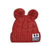 Kids Disney Mickey Mouse Knit Beanie Hat with Pom Pom Ears