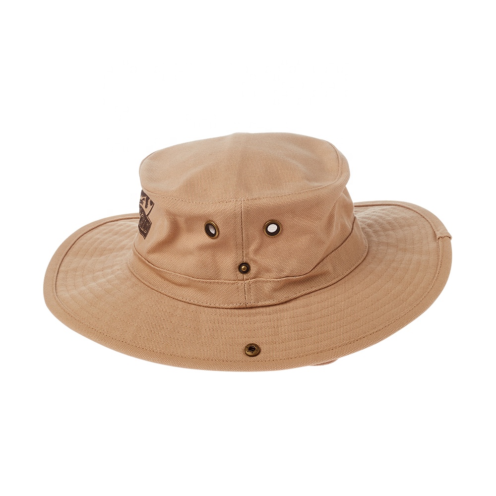 Women And Men Fishing Cap Custom Logo Bucket Hat With String