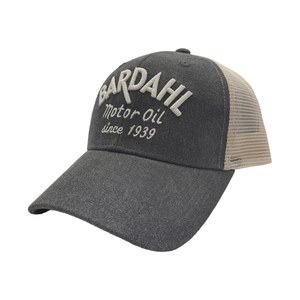 6 Panel Two-Tone Trucker Cap With 3D Puff Embroidery BARDAHL Logo