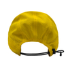 Bright Yellow Crinkle Wrinkle Quick Dry 5 Panel Lightweight Running Sports Cap