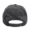 Solid Black Cotton Twill 6 Panel Dad Cap With Tone-On-Tone W Embroidery