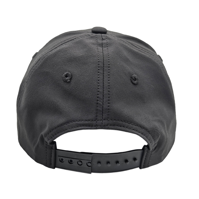 Solid Black Cotton Twill 6 Panel Dad Cap With Tone-On-Tone W Embroidery