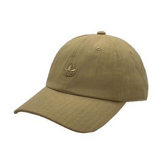 Khaki Herringbone Woven Cotton 6 Panel Casual Cap