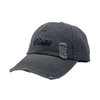 Washed Grey Vintage Distressed 6 Panel Dad Cap