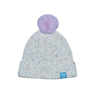 Dark Teal Gold Star & Dot Pom Pom Knit Winter Beanie Hat