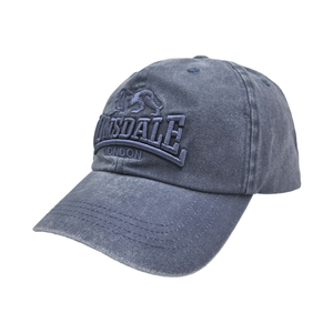 Washed Cotton Baseball Cap With LONSDALE LONDON Tone-on-Tone 3D Puff Embroidery