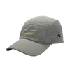 Light Grey Split Rear Laser Perforated Quick Dry 5 Panel Running Cap