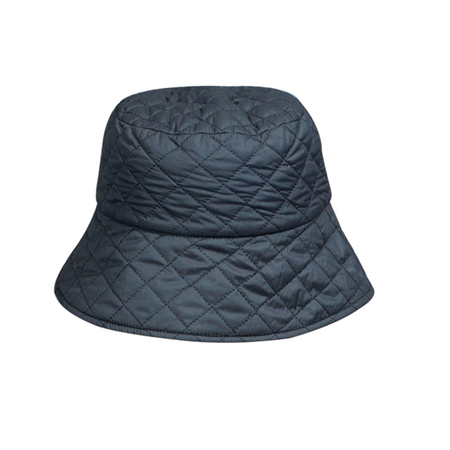 Hot Pink Quilted Puffer Bucket Winter Hat